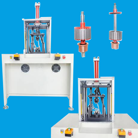 轉子壓軸、壓端板、壓換向器三合一一體壓入機